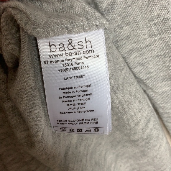 BA&SH Sheer Lightweight Heather Gray Sweater sz3/L - Picture 3 of 5